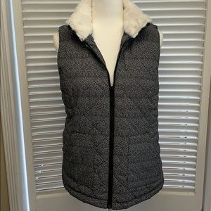 MAURICES patterned faux fur vest